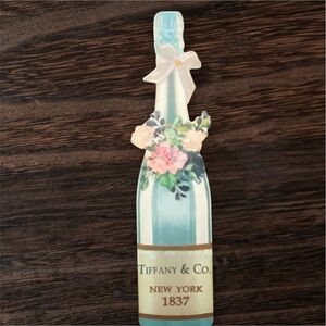 Tiffany & Co. Floral Champagne Bottle Decor